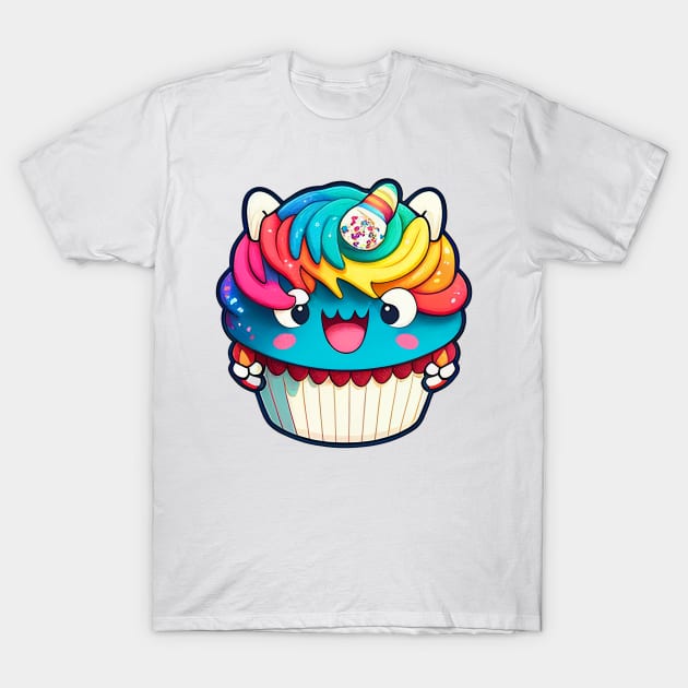 Cupcake Monster T-Shirt by Ink Fist Design